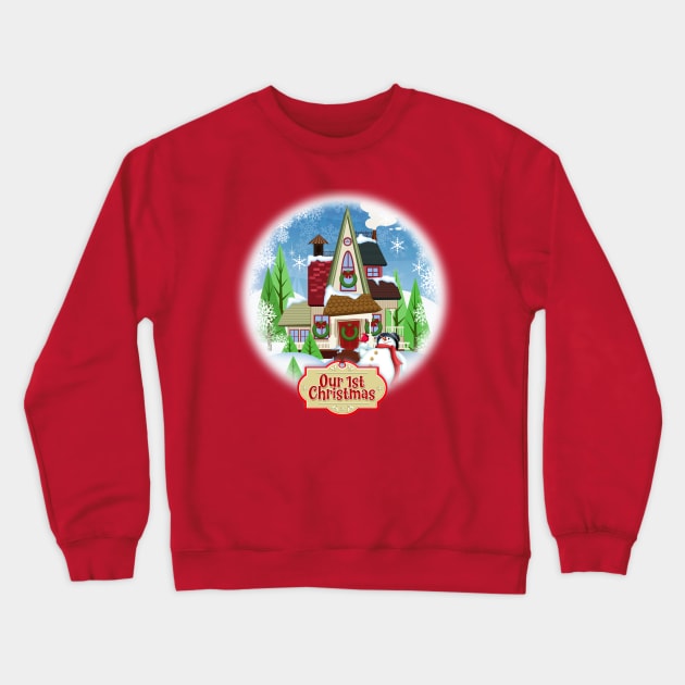 Our 1st christmas together Crewneck Sweatshirt by richhwalsh